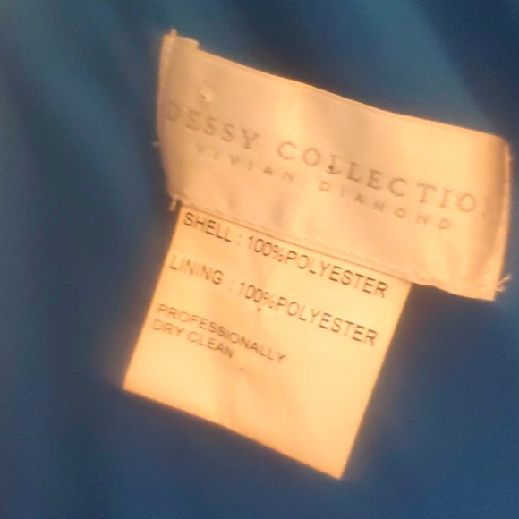 Dessy Collection Vivian Diamond Size 10 Dress - Picture 8 of 9